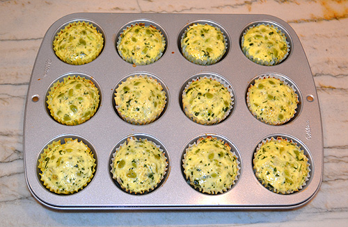 Quinoa Edamame Egg Muffins in Pan