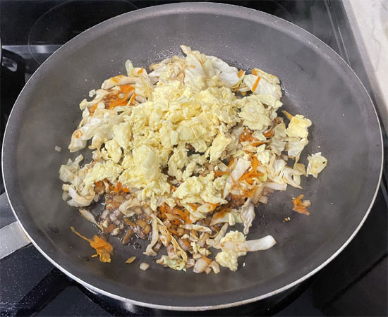 Adding Scrambled Eggs