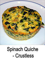 Spinach Quiche – Crustless