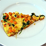 Spinach and Sweet Potato Frittata