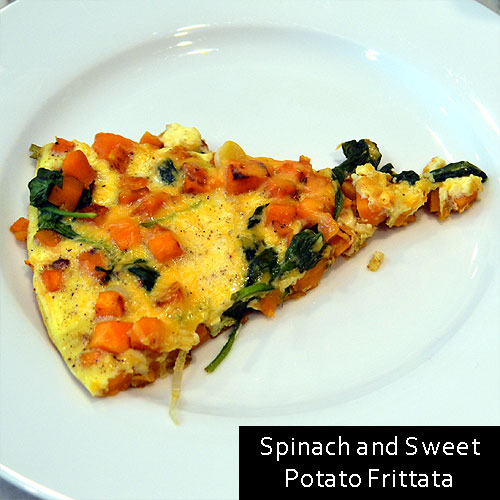 Spinach and Sweet Potato Frittata