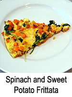 Spinach and Sweet Potato Frittata