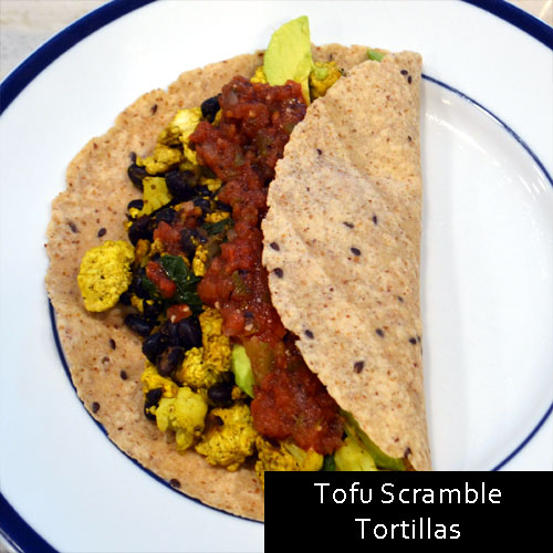 Tofu Scramble Tortilla