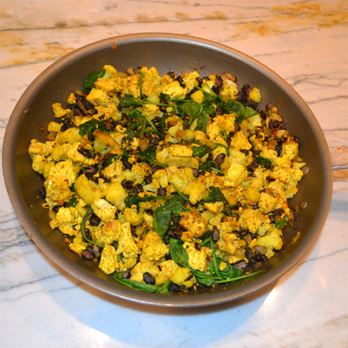 Tofu Scramble Tortillas