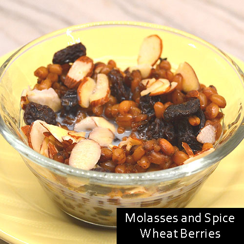 Molasses and Spice Wheat Berries - Crock Pot (Slow Cooker)