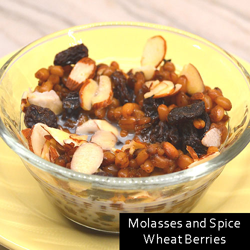 Molasses and Spice Wheat Berries Crock Pot (Slow Cooker)