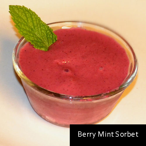 Berry Mint Sorbet