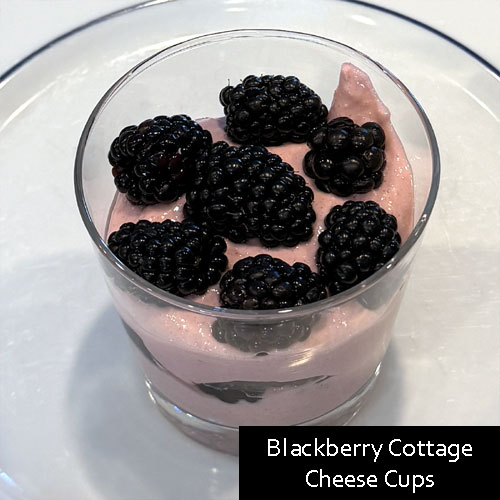 Blackberry Cottage Cheese Cups