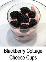 Blackberry Cottage Cheese Cups