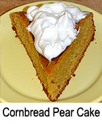 Cornbread Pear Cake