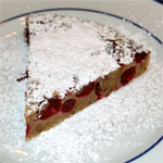 Crustless Cranberry Pie with Powdered Sugar