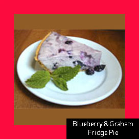 Blueberry & Graham Fridge Pie