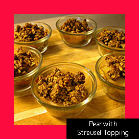 Pear with Streusel Topping