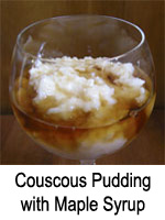 Couscous Pudding with Maple Syrup