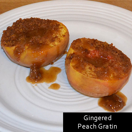 Gingered Peach Gratin