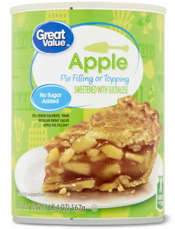Great Value No Sugar Added Apple Pie Filling & Topping