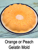 Orange or Peach Gelatin Mold