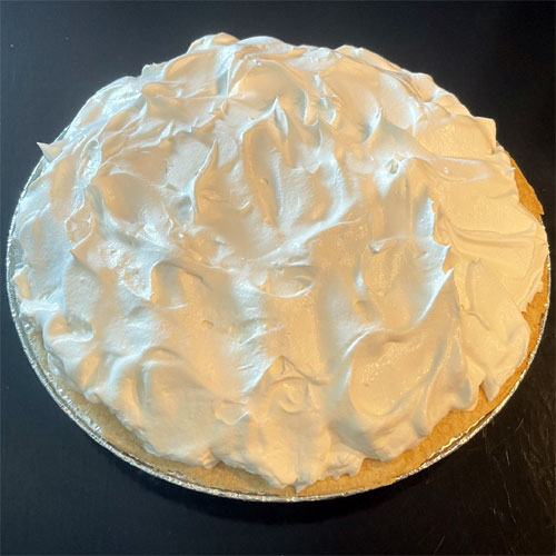 Raspberry Pie Topped with Whipped Cream