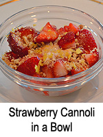 Strawberry Cannoli in a Bowl