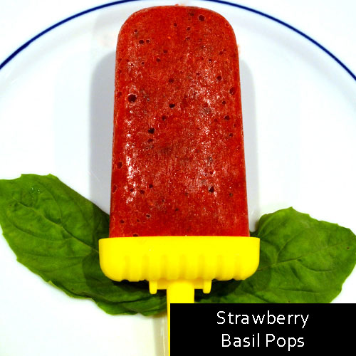 Strawberry Basil Pops