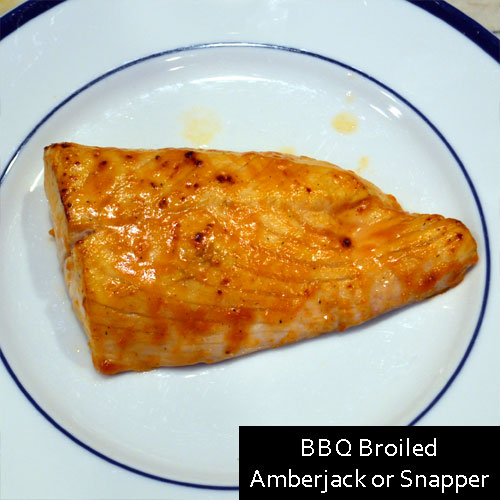 BBQ Broiled Amberjack or Snapper