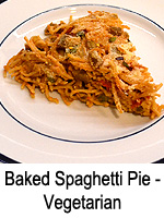 Baked Spaghetti Pie - Vegetarian