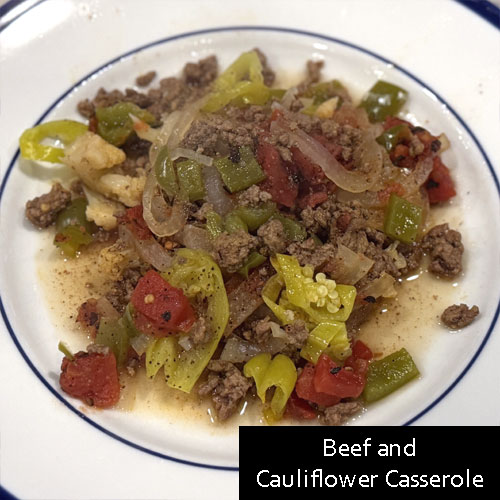 Beef and Cauliflower Casserole