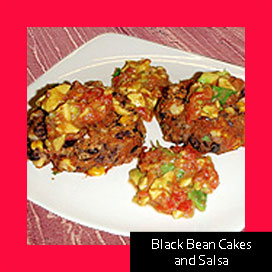 Black Bean Cakes and Salsa