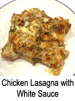 Chicken Lasagna with White Sauce