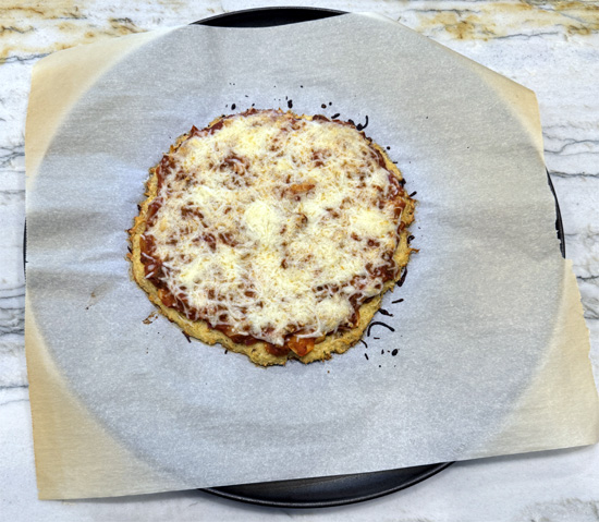 Bake in the 400 degree Fahrenheit oven for 10-15 minutes, until the cheese is melted. If you want it browned, place it under the broiler for a minute. 