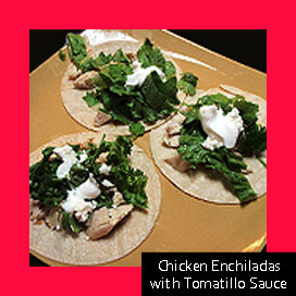 Chicken Enchiladas with Tomatillo Sauce