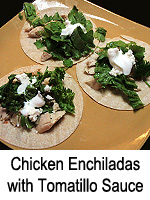 Chicken Enchiladas with Tomatillo Sauce