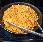 Chicken Pasta with Bell Pepper Sauce