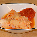 Poached Cod with Tomato and Saffron