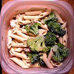 Frozen Penne Pasta, Broccoli Rabe & Ground Turkey