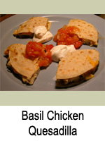 Basil Chicken Quesadilla