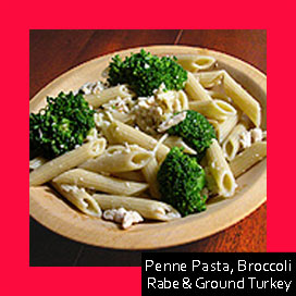 Penne Pasta, Broccoli Rabe & Ground Turkey