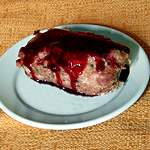 Turkey Meatloaf with Blackberry and Red Wine Sauce