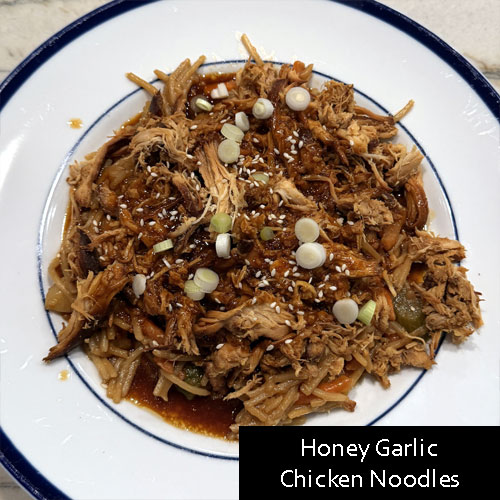 Honey Garlic Chicken Noodles