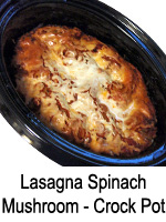 Lasagna with Spinach & Mushrooms