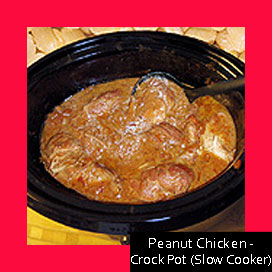Peanut Chicken - Crock Pot (Slow Cooker)