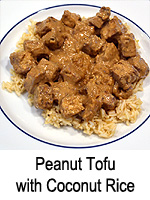 Peanut Tofu with Coconut Rice