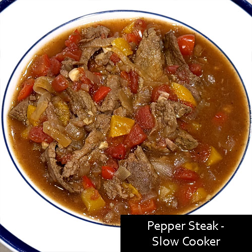 Pepper Steak - Slow Cooker