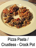 Crustless Pizza Pasta - Crock Pot (Slow Cooker)