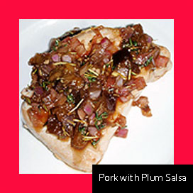 Pork with Plum Salsa
