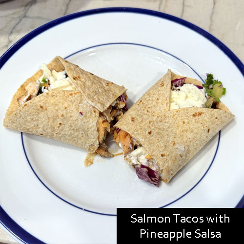 Salmon Tacos with Pineapple Salsa