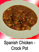 Spanish Chicken - Crock Pot (Slow Cooker)
