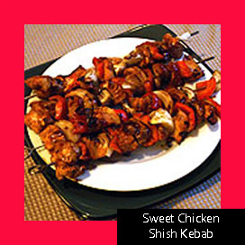 Sweet Chicken Shish Kebab