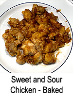 Sweet and Sour Chicken - Baked