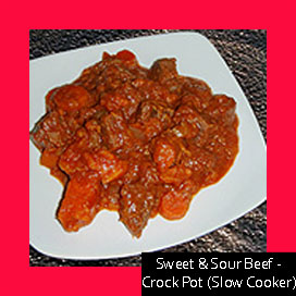 Sweet & Sour Beef - Crock Pot (Slow Cooker)